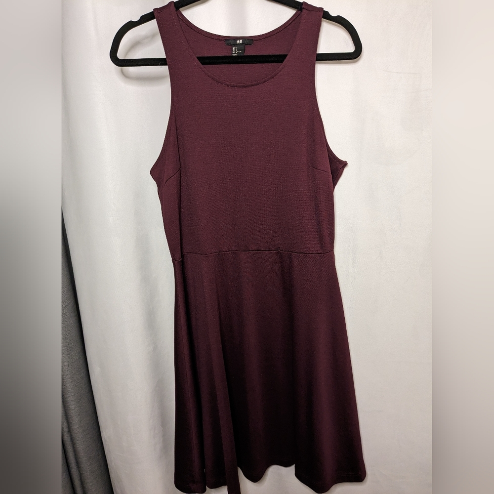 H&M Burgundy Wine Dress - Size L